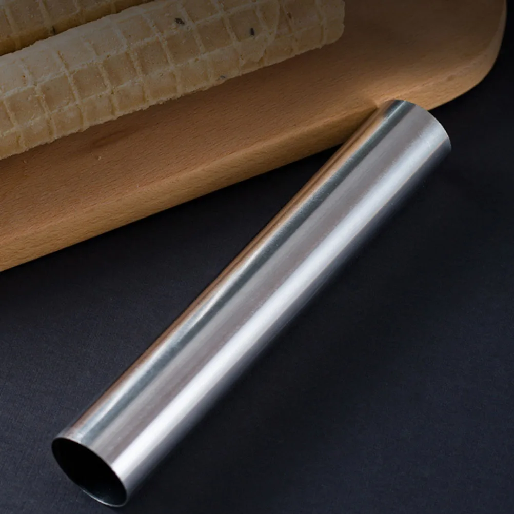 

3 pcs Stainless Steel Cream Roll Molds Cannoli Form Tubes Reusable Thickened Baking Mold Kitchen Supplies Burrito Mould