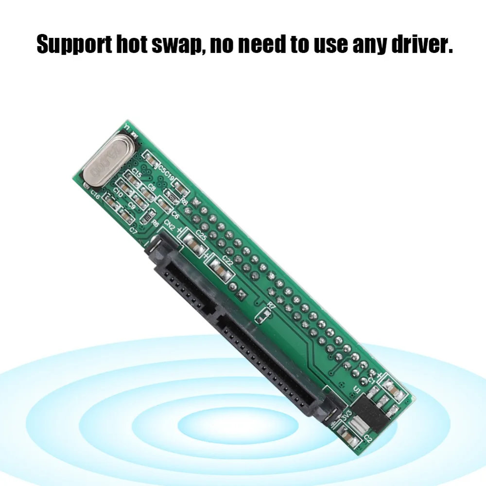 Compatible 2.5 Inch Hard Drive Converter 44Pin Practical IDE Converter SATAs Female to IDE Converter Computer