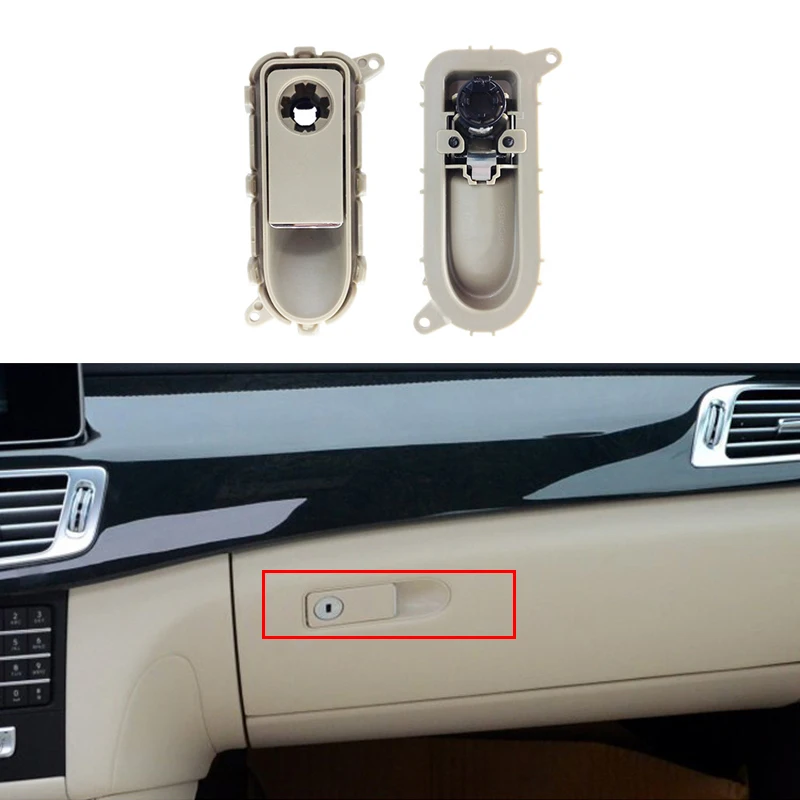 Glove Box Handle Pull Open/Lock Puller Glove Box Tool Pull Cover with Hole for Mercedes-Benz W218 CLS300 320 350 400