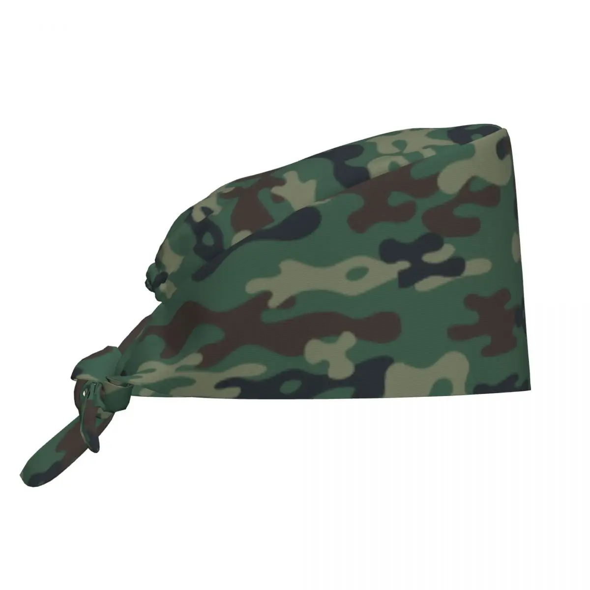 Green Military Camouflage Cleaning Working Cap Comfortable Arm War Soldier Camo Scrub Cap Surgicals Hat Nurse Scrubs Hat Nurse