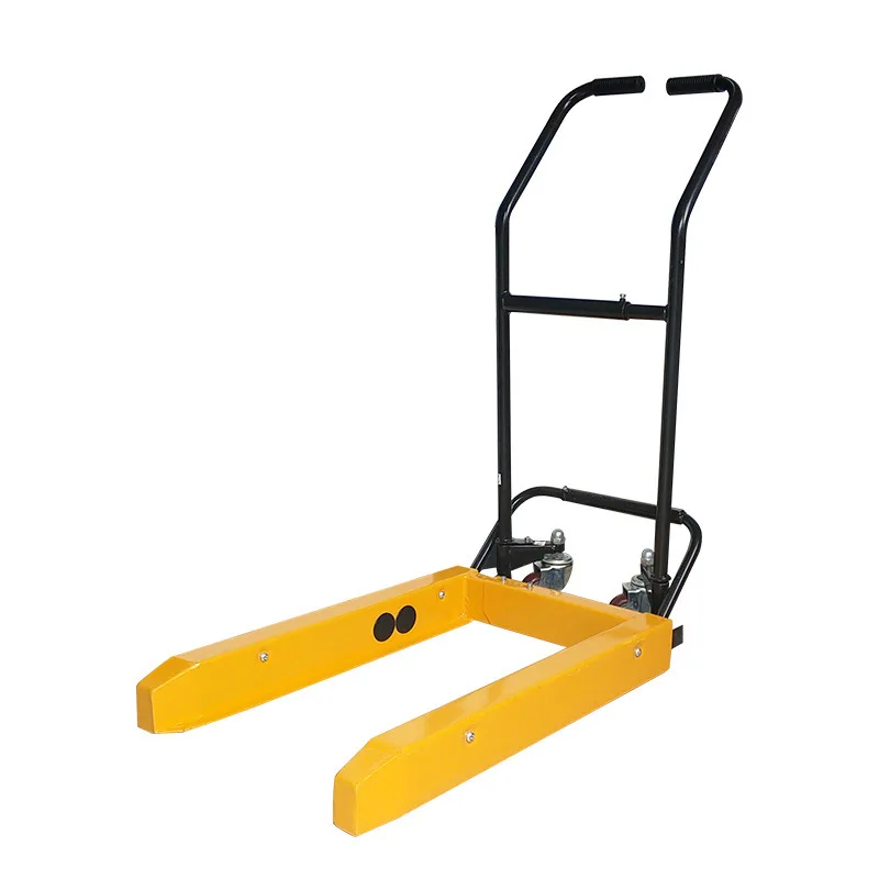 Plastic basket forklift turnover box truck pedal manual forklift handling tool truck special trolley plastic box lifting