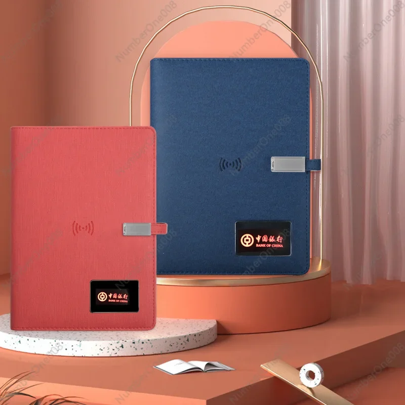 U Disk Wireless Power Bank Notepad Loose-leaf A5 Business Notebook كتاب تسجيل متعدد الوظائف #3