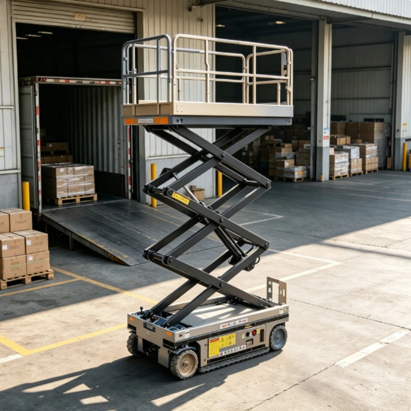 Self Propelled Mobile Scissor Lift With Extension Platform Hydraulic Aerial Cart Wide Range Working Equipment