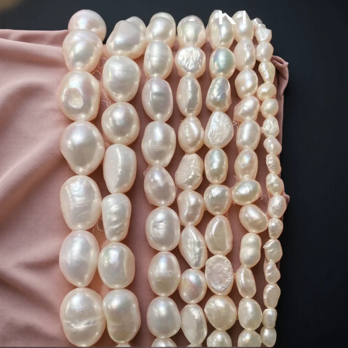 

Натуральный белый пресноводный культивированный жемчуг, свободные бусины неправильной формы для ювелирных изделий, ожерелий, браслетов, рукоделия