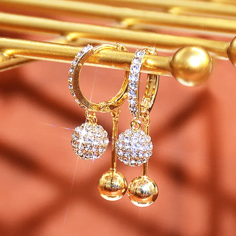 France Romantic Bohemian Style Earrings Plating 14k Real Gold Trendy Simple Charm Personality Fashion Jewelry