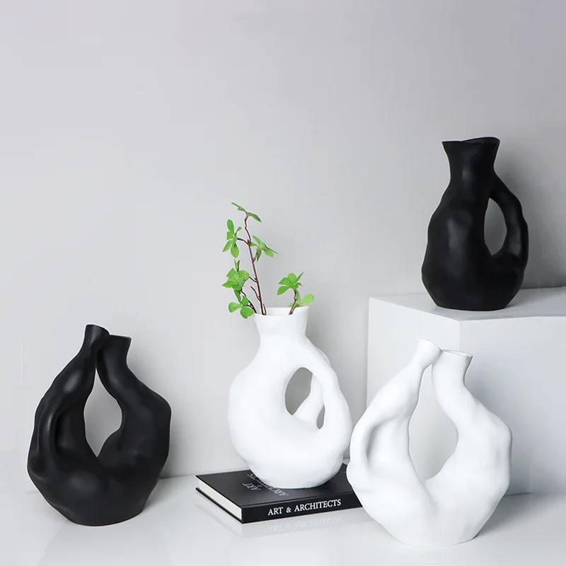 

Resin Vase Irregular Hollow Out Shaped Coral Shape Handicraft Ornaments Home Decoration Vases Pots Accessories