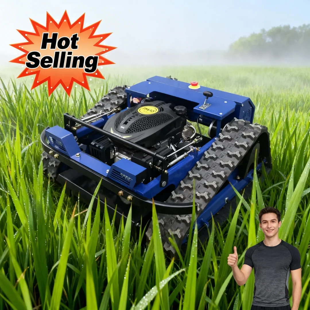 

Customized High Quality Crawler Remote Control Lawn Mower Zero-Turn Compact for Home Garden Field Hay Use