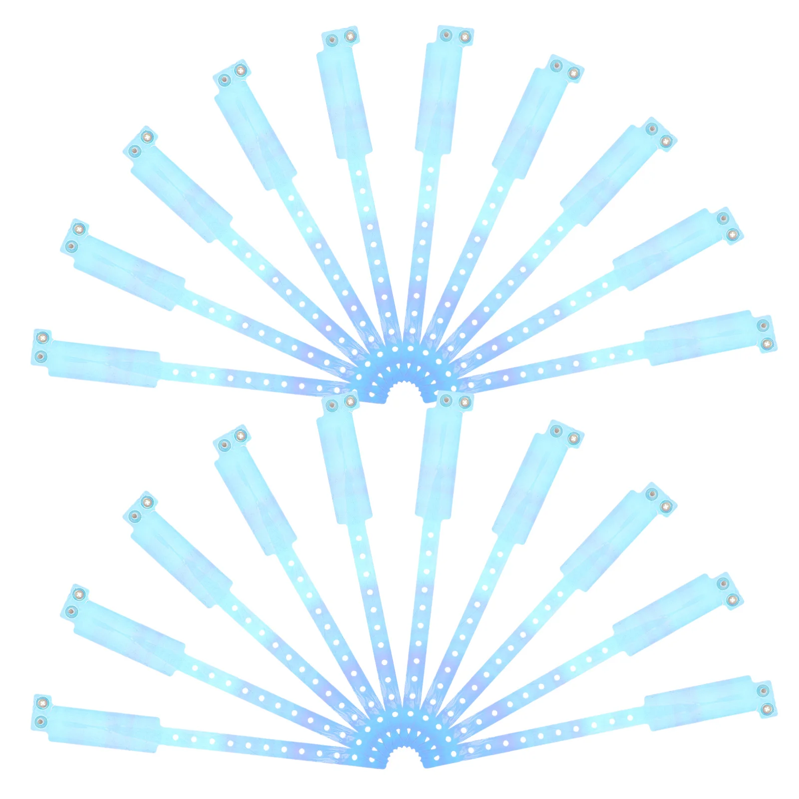 

30 Pcs Reflective Bracelet Blue Wrist Bands Catchies Gymnastics Wristbands Bracelets Armbands Chain Admission Adhesive