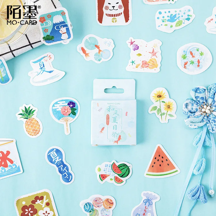 45Pcs/Set Japan Asl Paper Sticker Decoration DIY Handmade Arts Craft Sticker Christmas Gift
