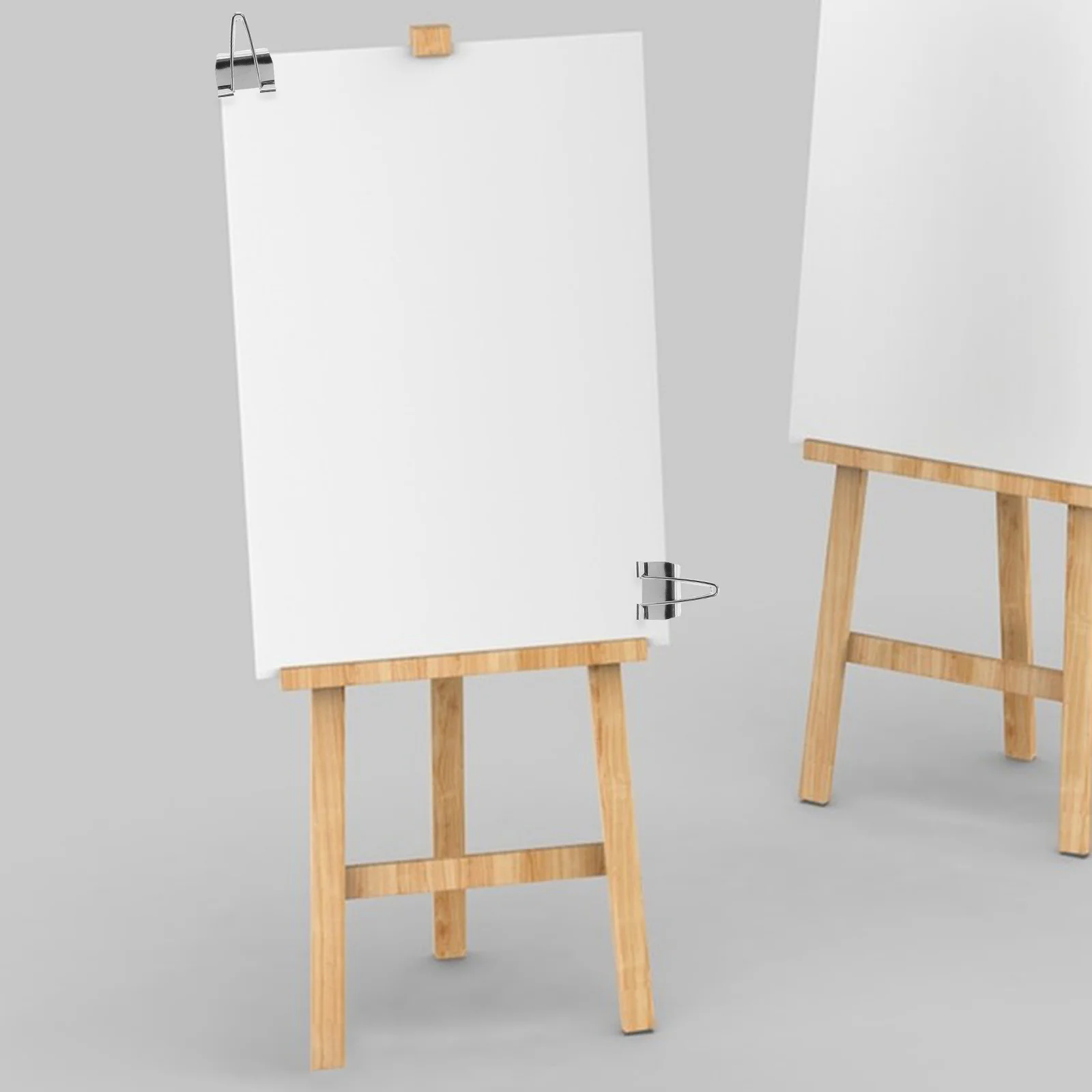 

2Pcs Oil Painting Separation Clips Canvas Frames Metal Clamps Adjustable Wet Canvas Holder Artwork Preservation Various Sizes