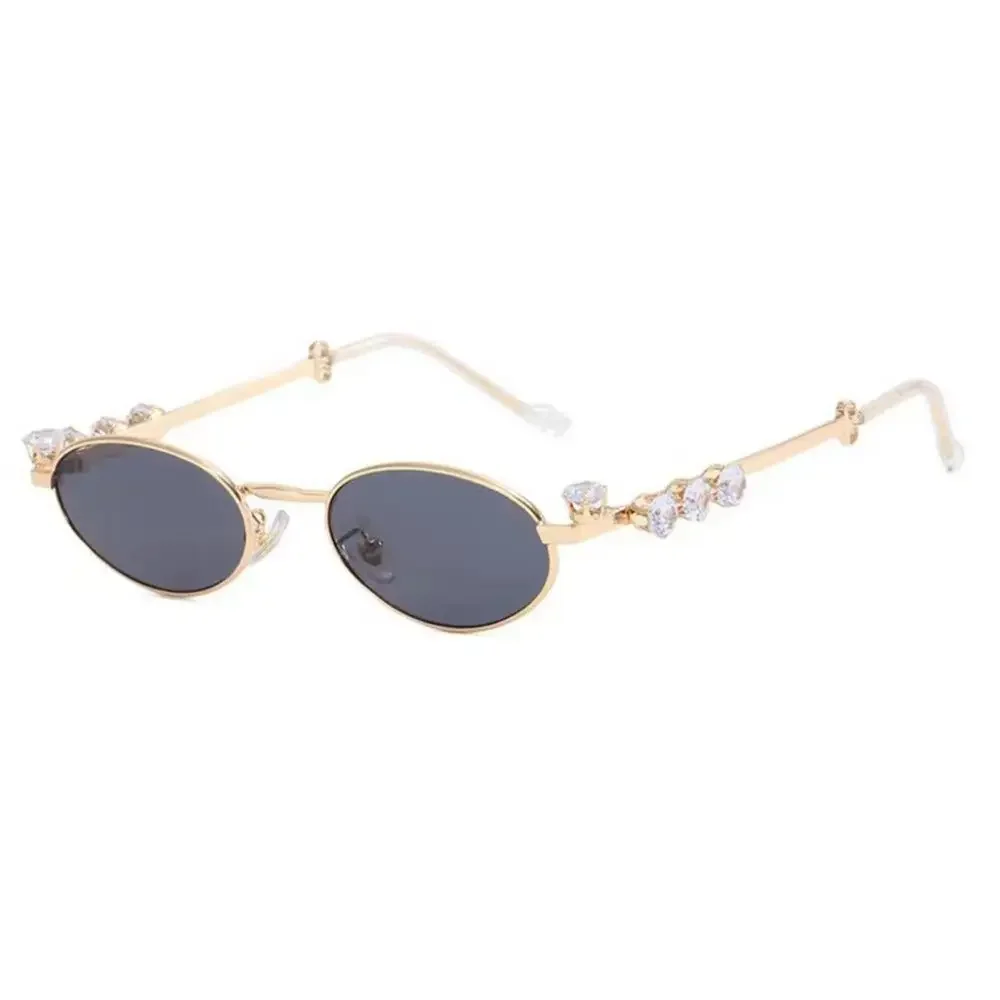 

Women's Retro Oval Metal Frame Sunglasses Daily Use Sunscreen UV Protection Suitable For Outdoor Sports Use