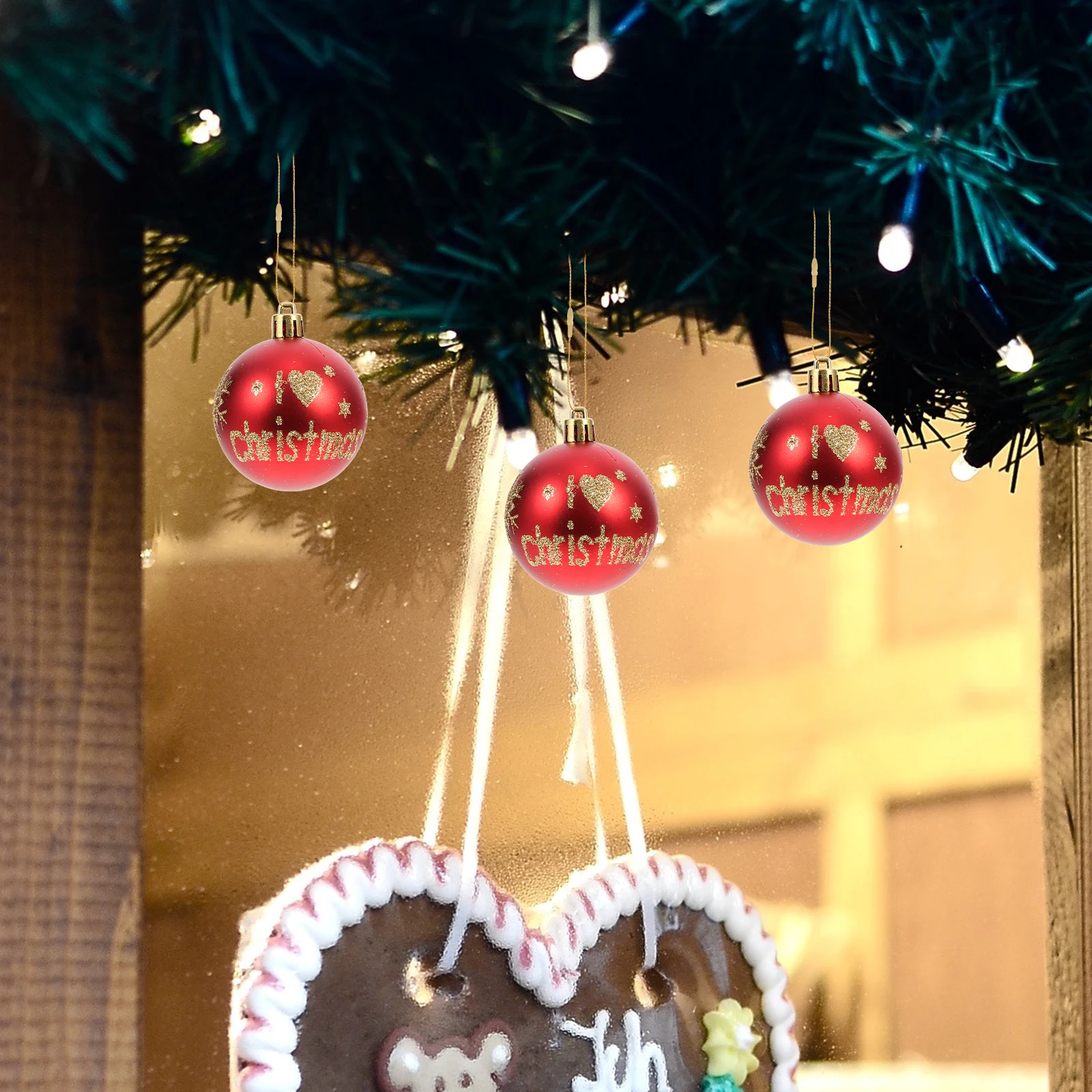 

200 Pcs Ornaments Christmas Hanging Tag Polyester Ropes Tree Hangers Clothing Decorations