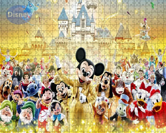 Disney Carnival Puzzle Mickey Princess Family Collection 1000 Piece Puzzle Holiday Gift First Choice