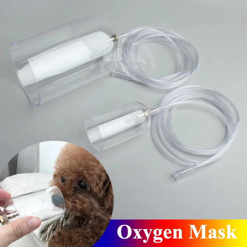 Pet Dog Oxygen Mask Kit Oxygen Inhalation Atomizing Mask for Long-nosed Animal Veterinary Instrument