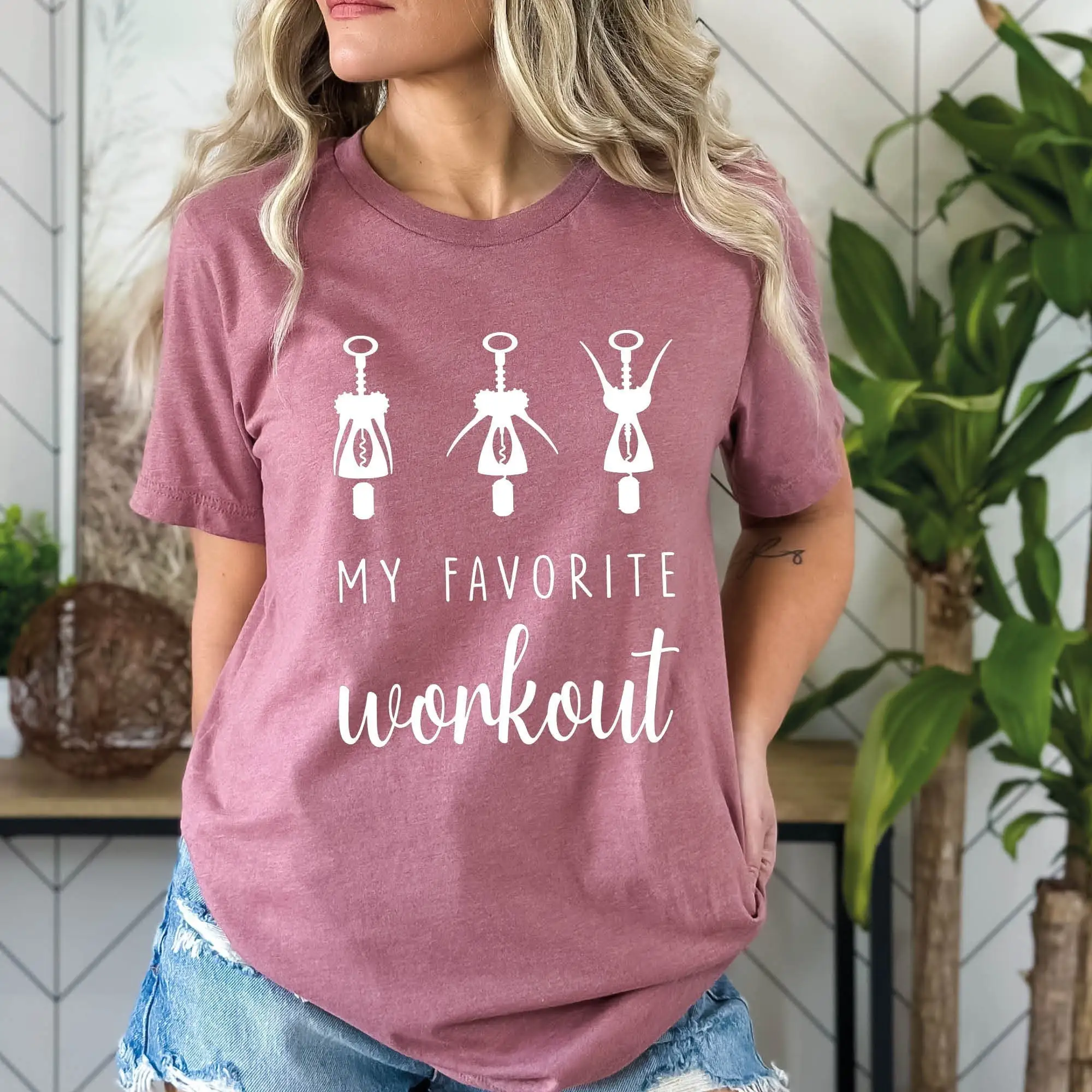 Funny Wine T Shirt Lover Crock Screw Sayings Favorite Workout Crockscrew