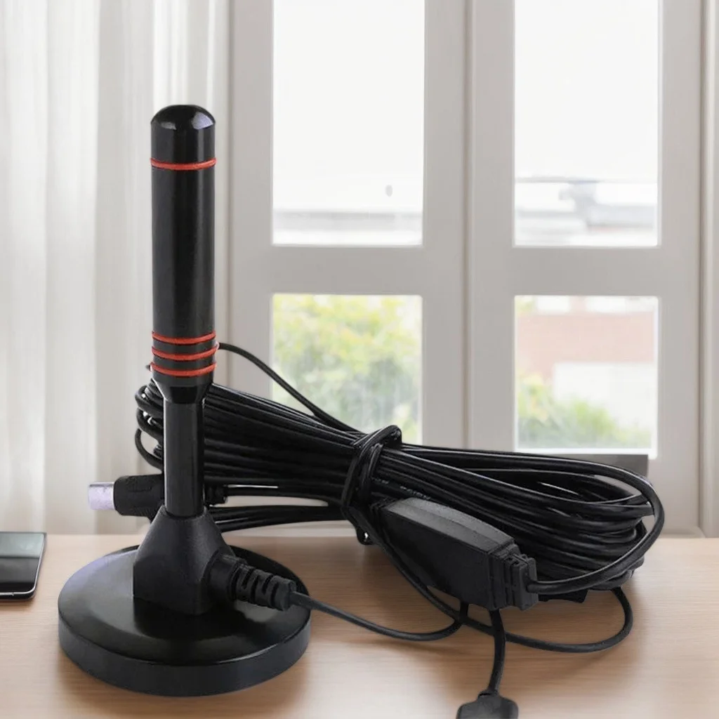 

HD Digital TV Antenna Indoor Amplified - 200 Miles Ultra HDTV with VHF/UHF Amplifier (Outdoor-Compatible)