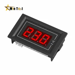 AC 220V LCD Digital Voltmeter Voltage Meter Volt Instrument Wires Voltmeter Panel Indicator Light Lamp Gauge Electrician Tool