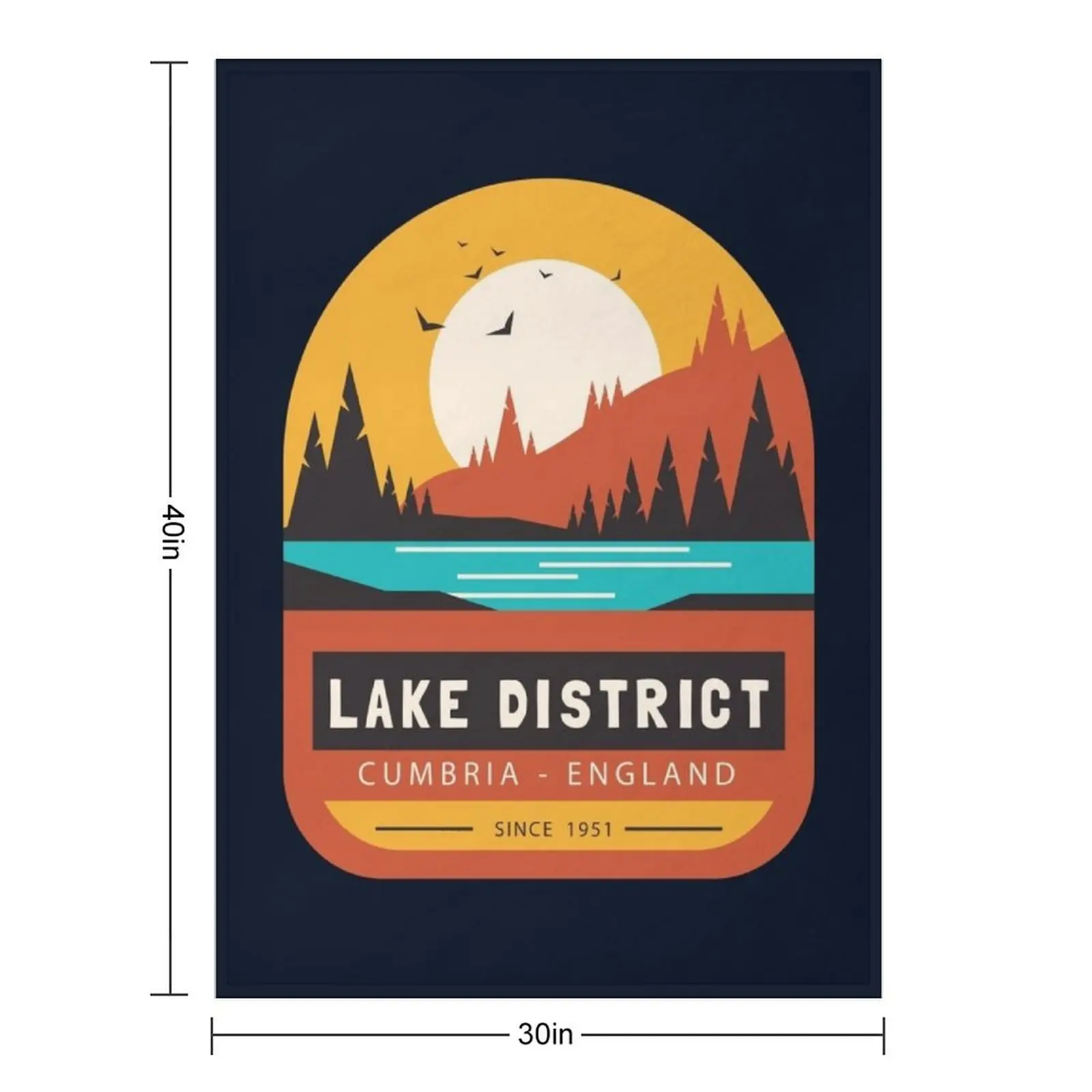 The Lake District - Cumbria England Throw Blanket Hairy Camping blankets and throws Flannel Furry Shaggy Blankets