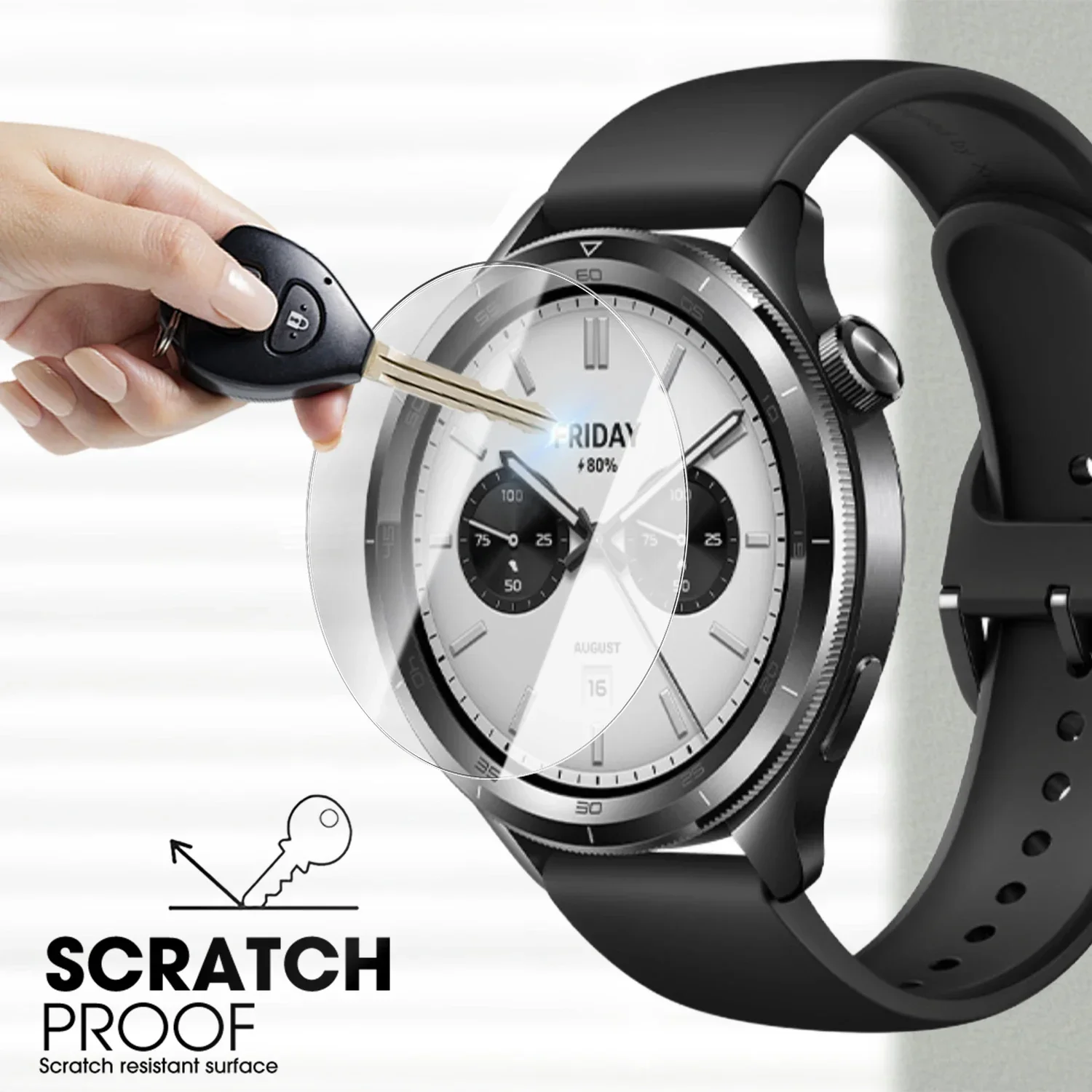 1/5Pcsป้องกันฟิล์มสําหรับXiaomiนาฬิกาS4 41 มม.Smartwatchเต็มรูปแบบกระจกนิรภัยป้องกันหน้าจอสําหรับMiนาฬิกาS4 41 มม.