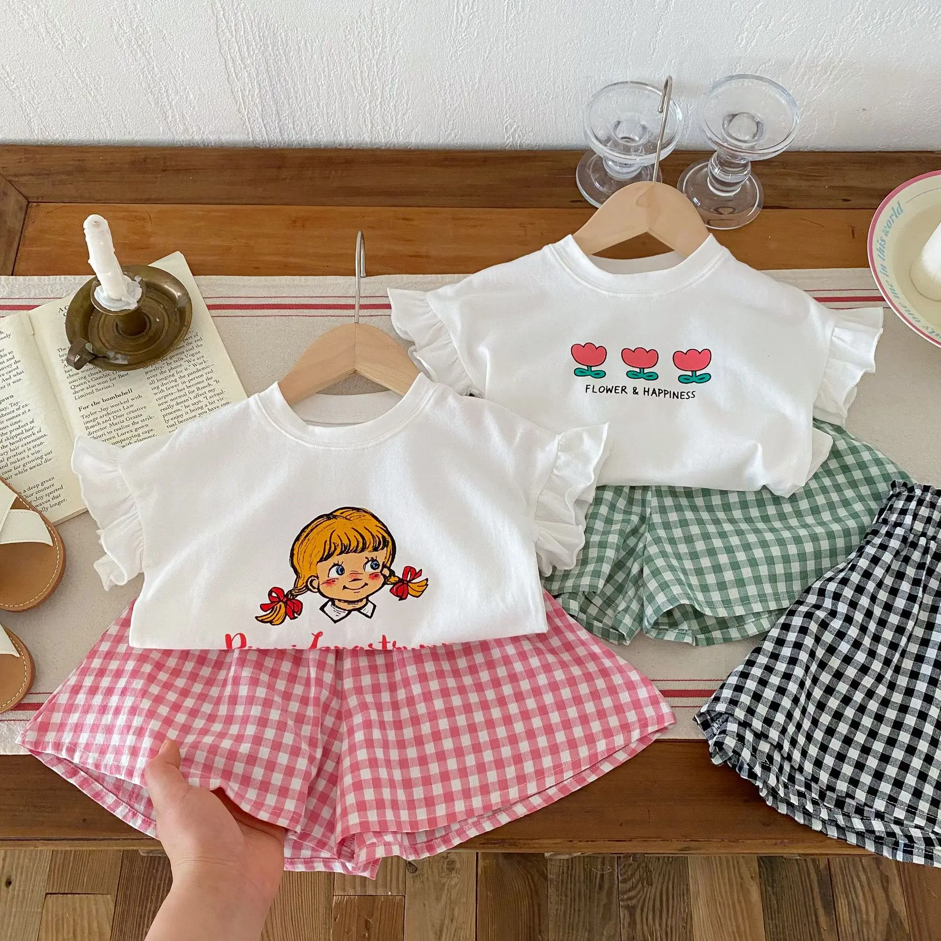 

Summer New Children Plaid Shorts Fashion Toddler Girls Cute Sweet Loose Shorts Baby Girl Shorts Casual Versatile Kids Clothes