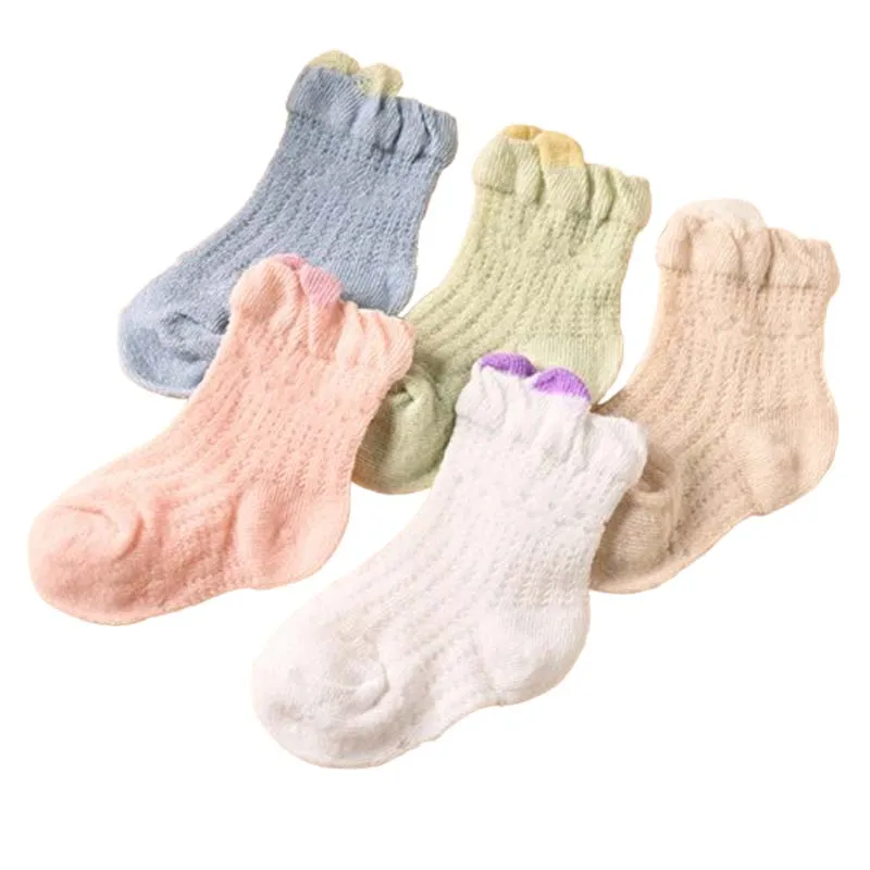3Pair/lot new summer mesh thin children's baby socks