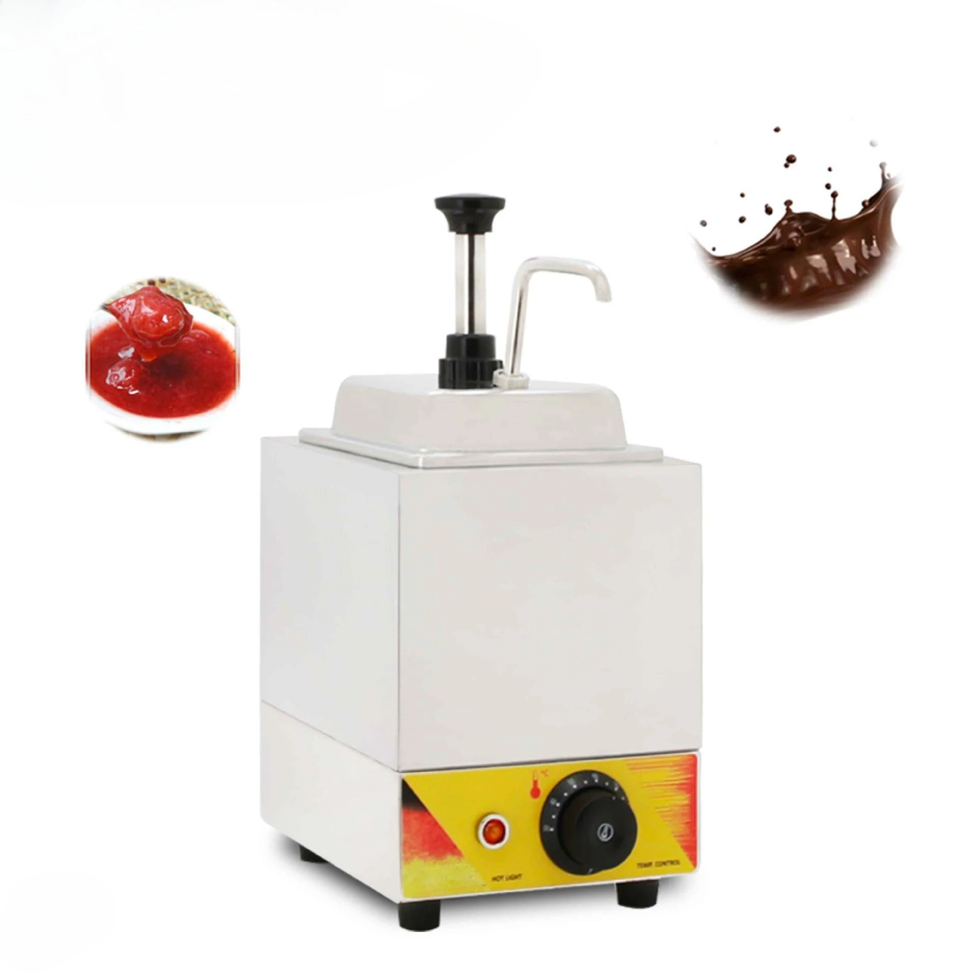Desktop Constant Temperature Sauce Heater, Commercial Sauce Warming Machine with Electric Fruit Pulp Pump
