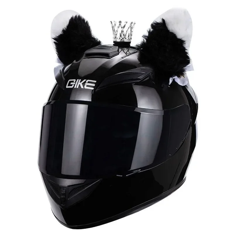 

Unisex Full Face Motorcycle & E-Bike Helmet with Bow Design - All-Season Comfort, Trendy Style