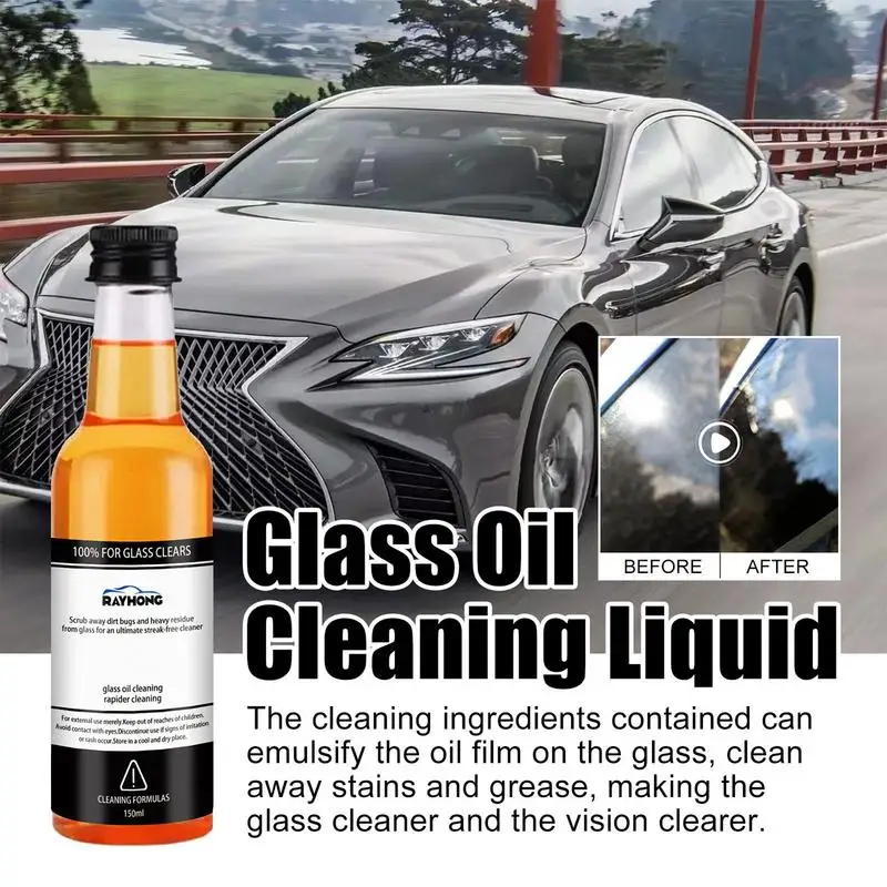 

150ml Universal Car Glass Oil Film Remover Window Cleaner AIVC Windshield Polishing Compound Water Stain Removal Paste Anti-rain