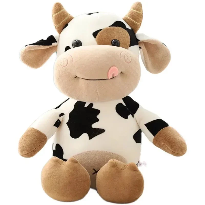 30/40CM cartone animato latte mucca peluche carino simulazione bovini animali di peluche bambola di peluche cuscino morbido per gli amici regalo di compleanno per bambini