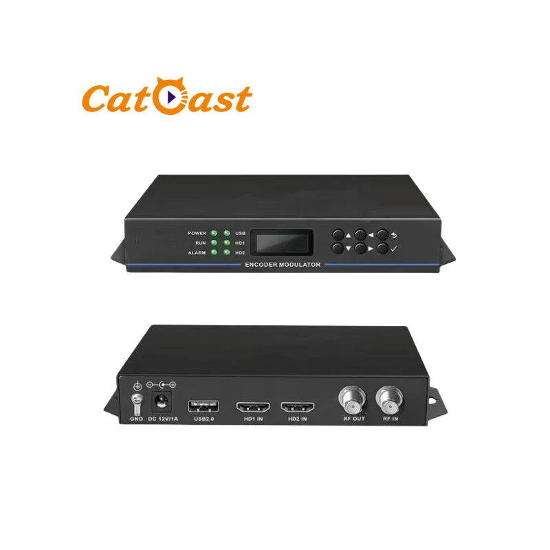 2 HD MI Input 1 RF Output H.264 Encoding Modulator multi-channel digital TV encoder modulator