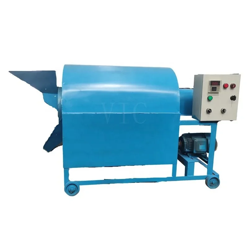 200kg/h Automatic electric heating groundnut roasting machine gas peanut roaster