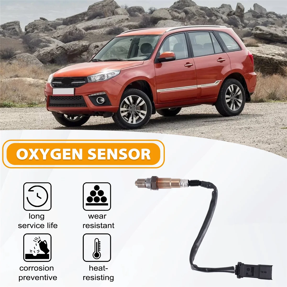 A22P_Oxygen Sensor for Chery Tiggo 3 Tiggo 2/3X 4/5X Tiggo 7/8 Arrizo 5/7 J60-3611061 F01R00C096