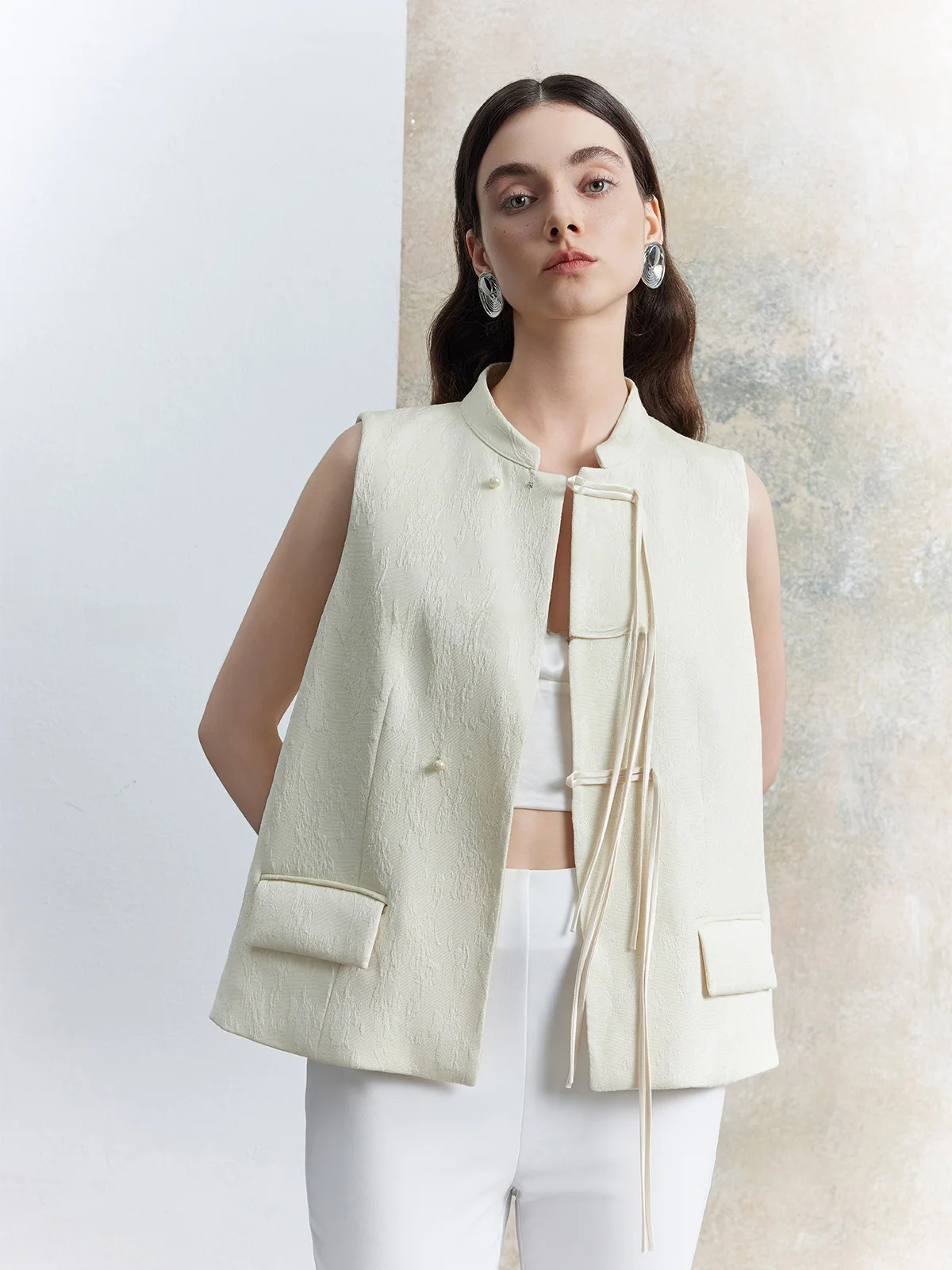 

New Chinese Sle Handmade Acetate Embroidery Patch Button Vest Top Dragon Happin Brand Commute Sle Stand Collar Single ...