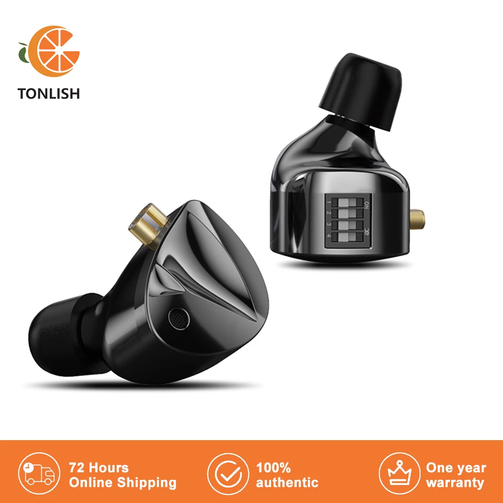 Imagem -06 - Tonlish-kz D-fi In-ear Monitor Hi-fi Fone de Ouvido Nível Headphone Tuning Switch Rede Zobel Circuit Design Headset