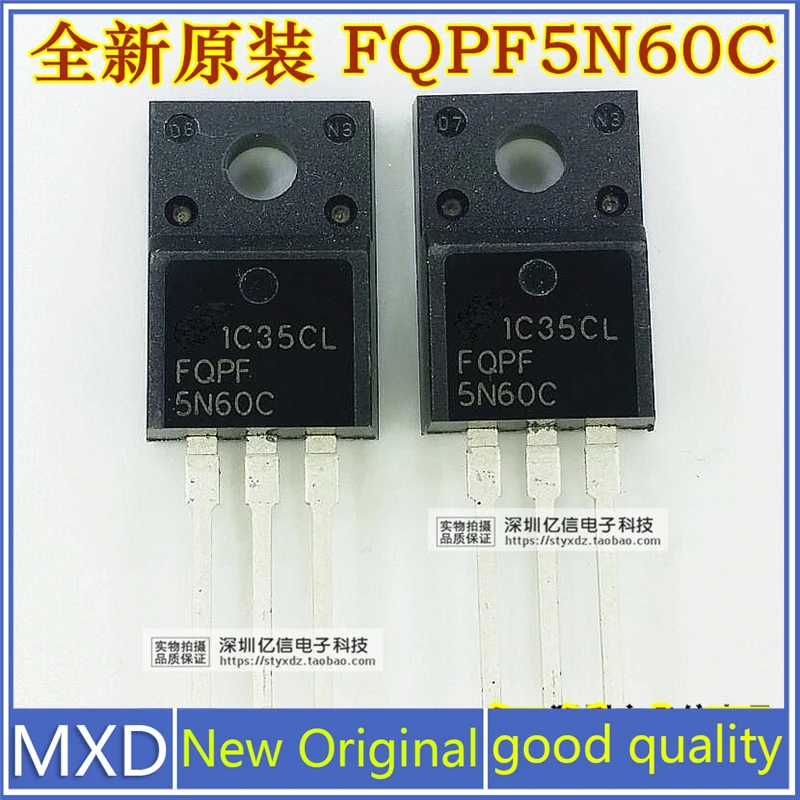 5Pcs/Lot New Original FQPF5N60C 5N60 LCD FET 5A600V Importowane w magazynie Dobra jakość