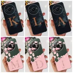For Xiaomi Redmi A3 4G Phone Case Soft Clear Silicone Back Shell For Xiaomi Mi A3 RedmiA3 Initials Letter Coques Bumper Capas
