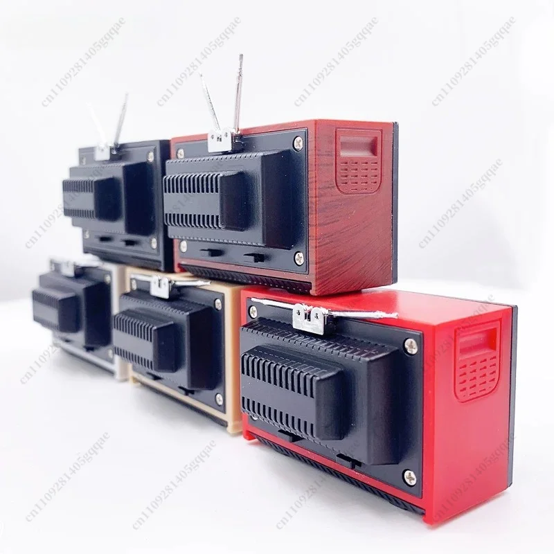 1:12 Puppenhaus Miniaturmodell, Wohnzimmerszene-Dekoration, Retro-Nostalgisches Vintage-TV-Modell – Detail 6
