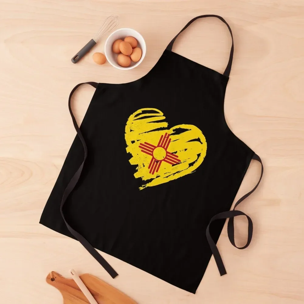 

I Love New Mexico Apron Kitchen Man Waterproof Kitchen Woman Kitchen Utensils Apron