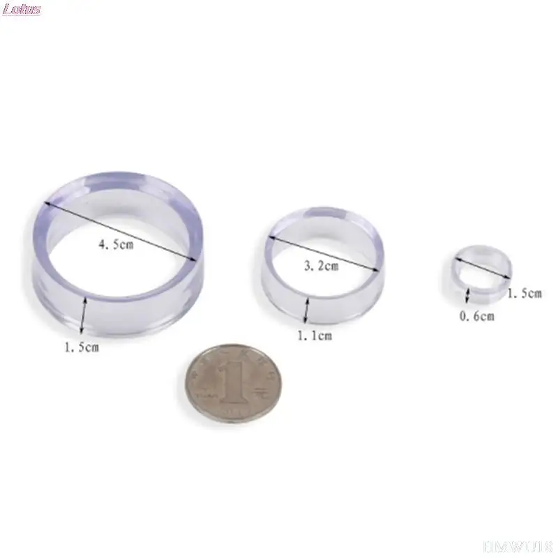 10 Acrylic Transparent Display Frame Ball Support Quartz Glass Base For Crystal Ball Base