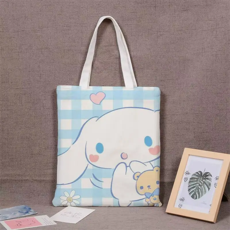 سانريو بلدي ميلودي أنيمي حقيبة يد جديدة أنثى مطبوعة حقيبة كتف كورومي سينامورول Cmmuter حمل حقيبة لطيف الكرتون حقيبة يد الهدايا #4