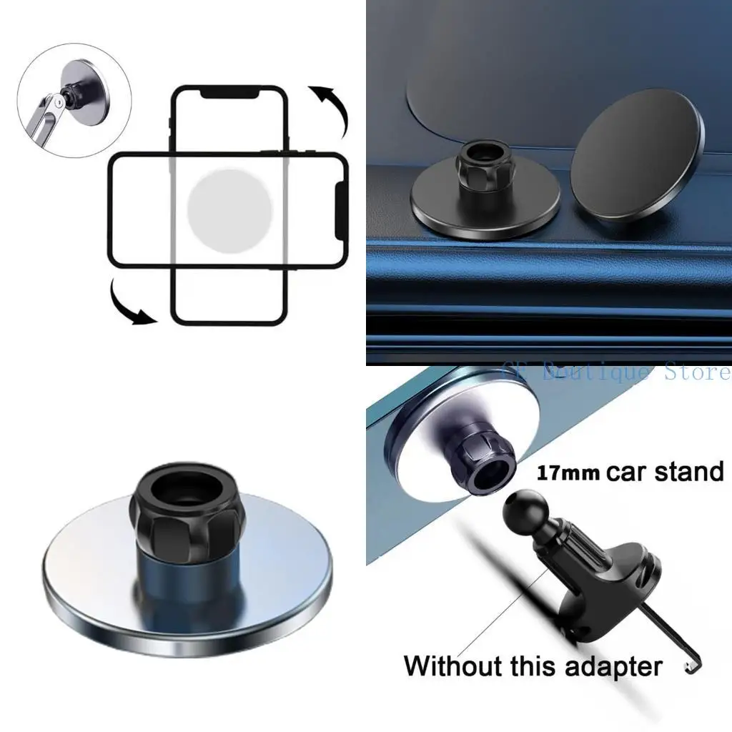 652F 17mm đầu bóng Điện thoại động từ tính Magnet Magnet Điện thoại hỗ trợ cho điện thoại 12/13/14/15