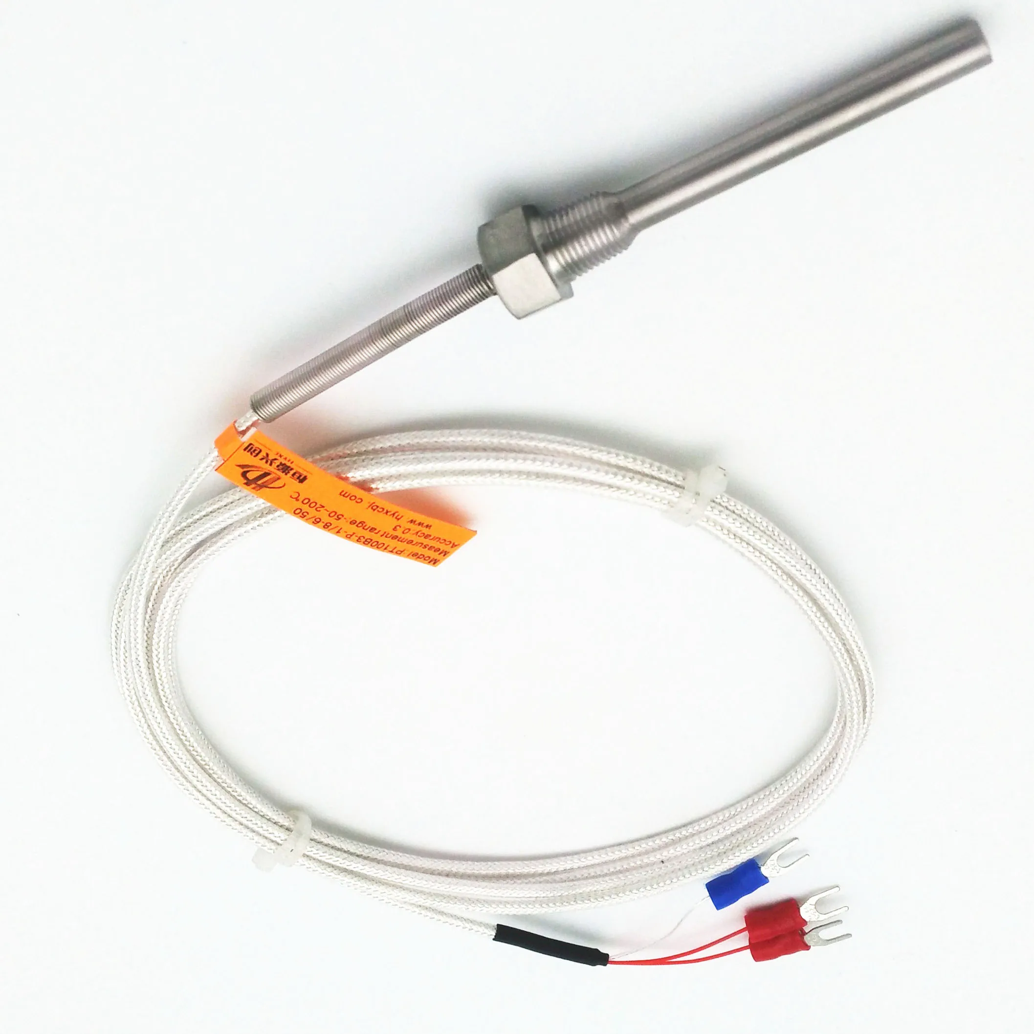 PT1000 RTD temperature sensor(resistance temperature detect)   PT 1/4\'\' Thread (2meter)  L 100mm