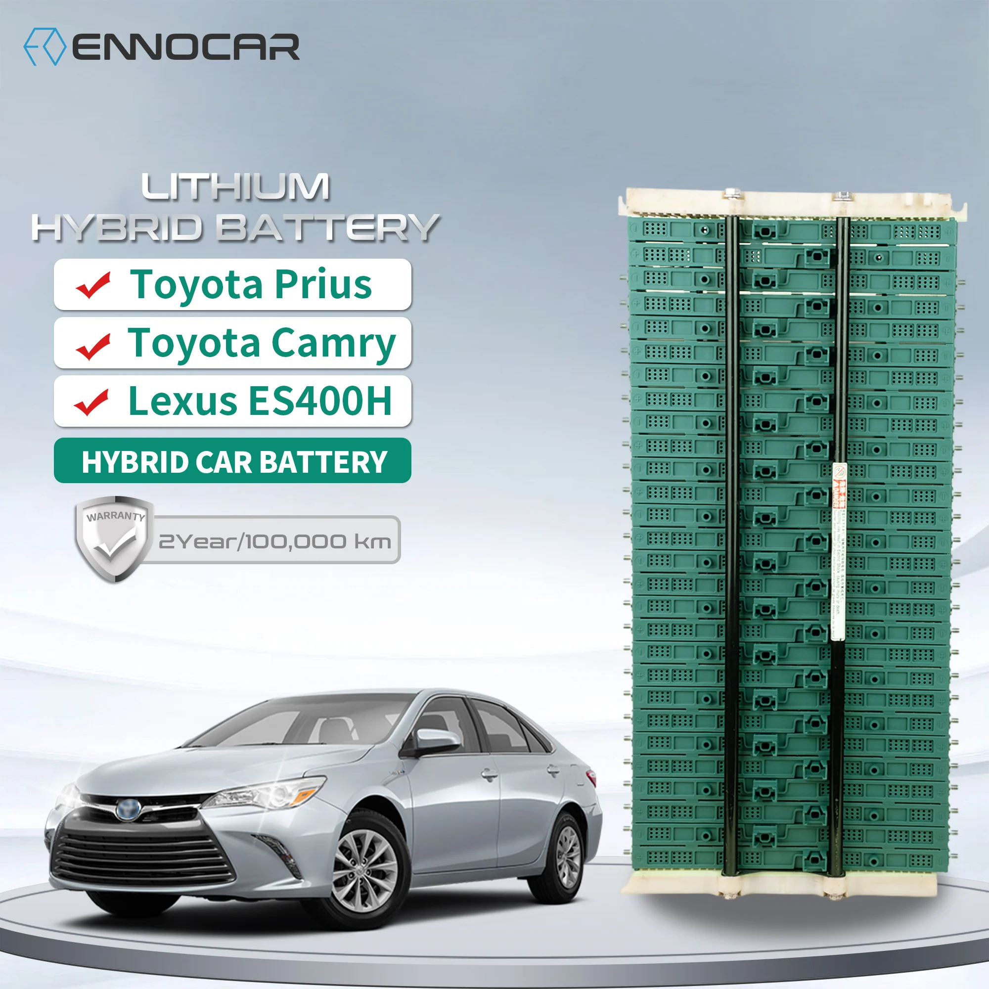 Ennocar New Original 7.2V 6500mAh Nimh Hybrid Car Battery For Toyota Aqua Prius Camry  Axio Noah  CT200H