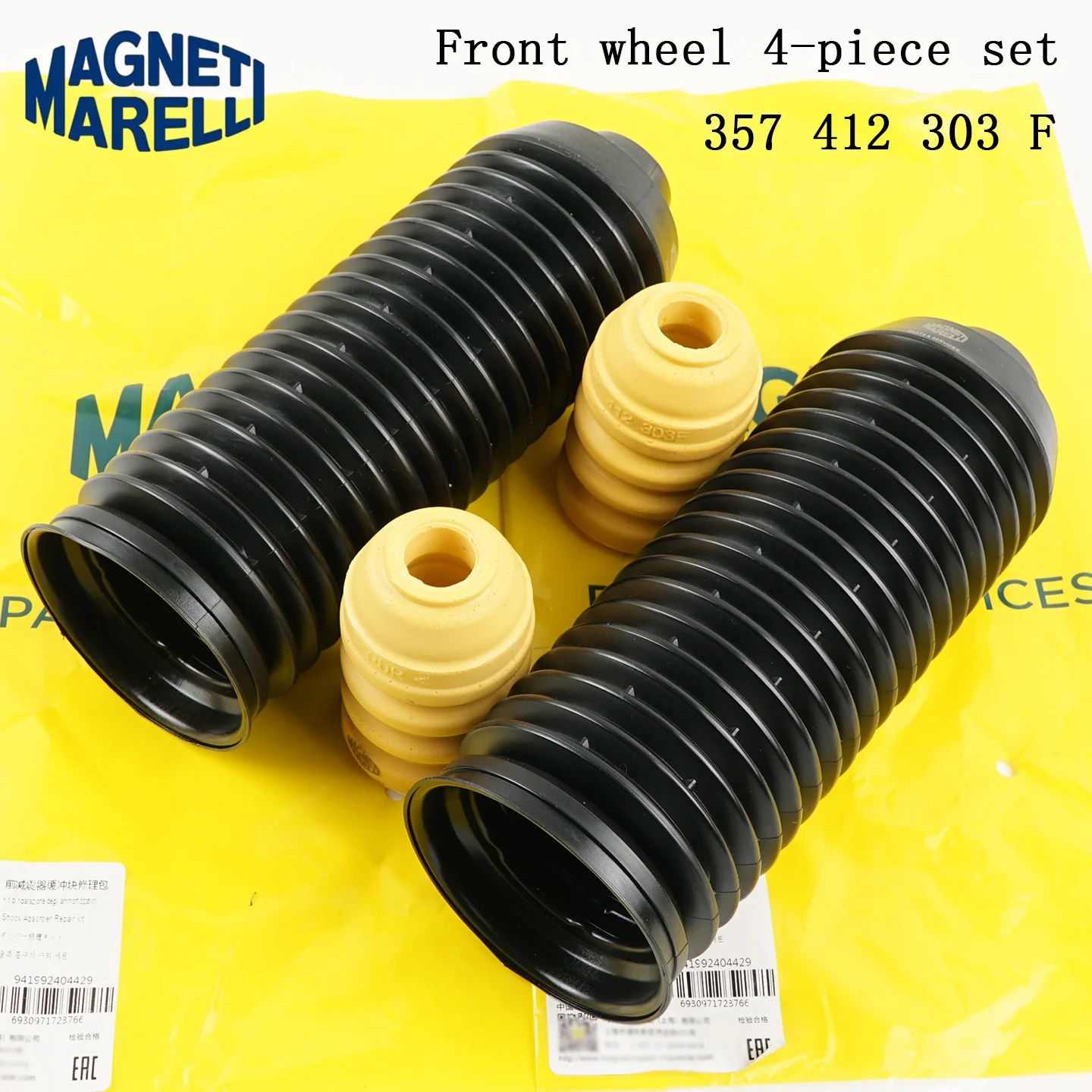 4PCS 1J0512131 357412303F Car Front And Rear Shock Absorber Buffer Block Dust Cover for VW Bora Golf MK4 Jetta Beetle Leon