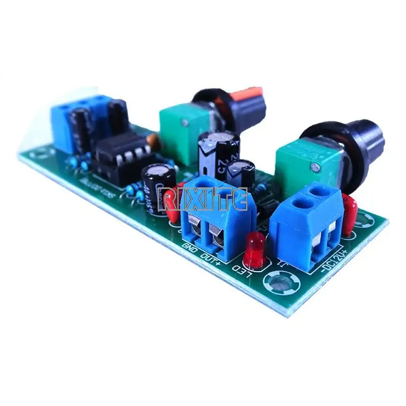 High-precision Single Supply Low Pass Filter Board Subwoofer Preamp Board 2.1 Channel DC 10-24v 22hz-300hz