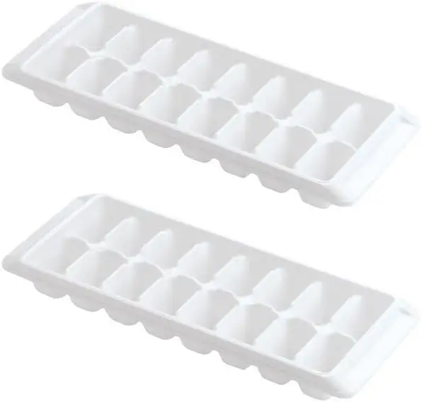 

Tray Easy Release White Ice Cube Trays, 16 Cube (Pack of 2) (2867-WHT-2)