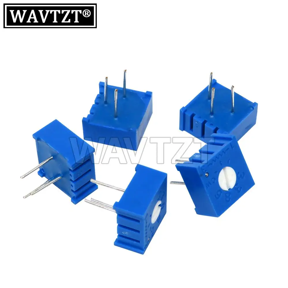 10PCS 3386P Potentiometer Precision Adjustable Resistance 103 100 200 500 Ohm 1K 2K 5K 10K 20K 50K 100K 200K 500K 1M Ohm