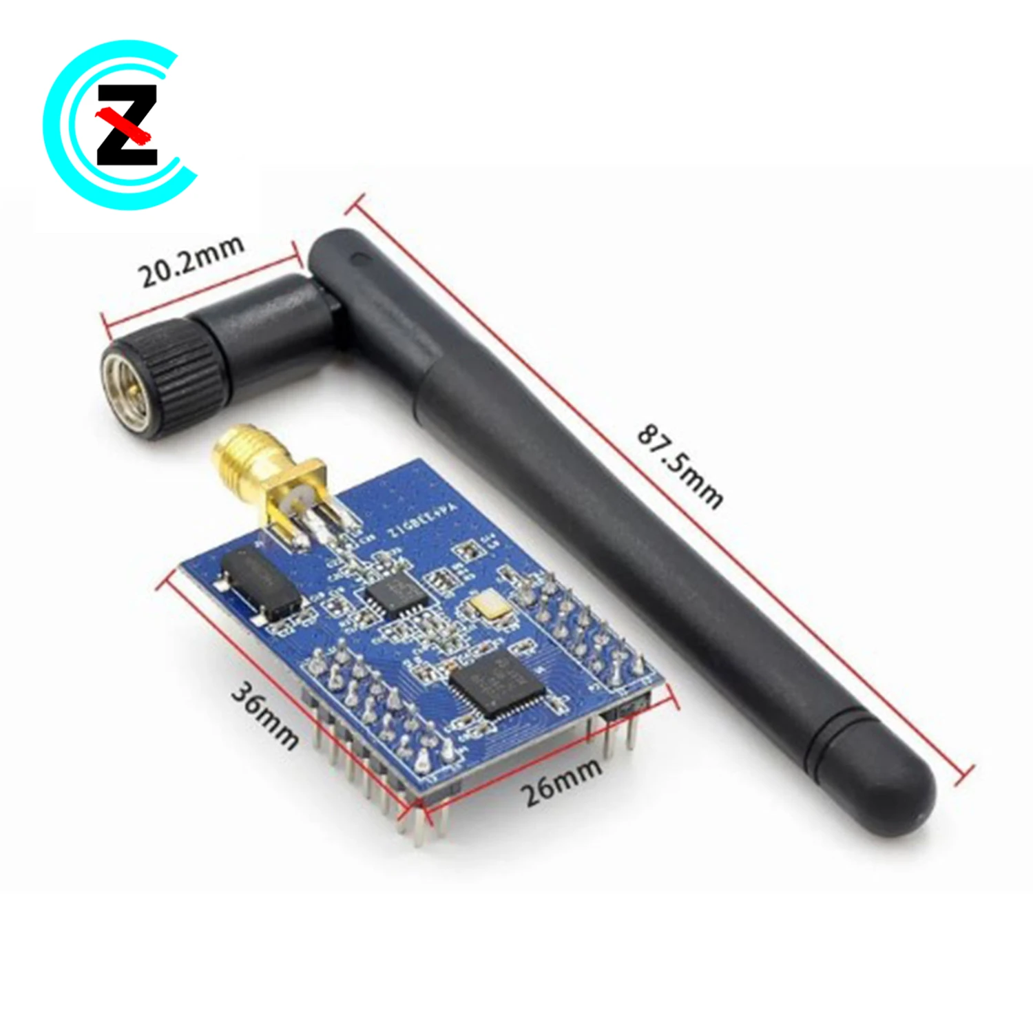 ZigBee module Draadloze PA eindversterking development board SMA antenne CC2530 + CC2591 iot hardware