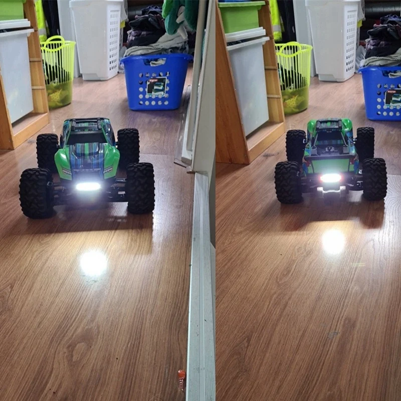 Metalowy zderzak z przednią i tylną listwą świetlną LED do TRAXXAS 1/10 MAXX RC Car Upgrade Parts Akcesoria