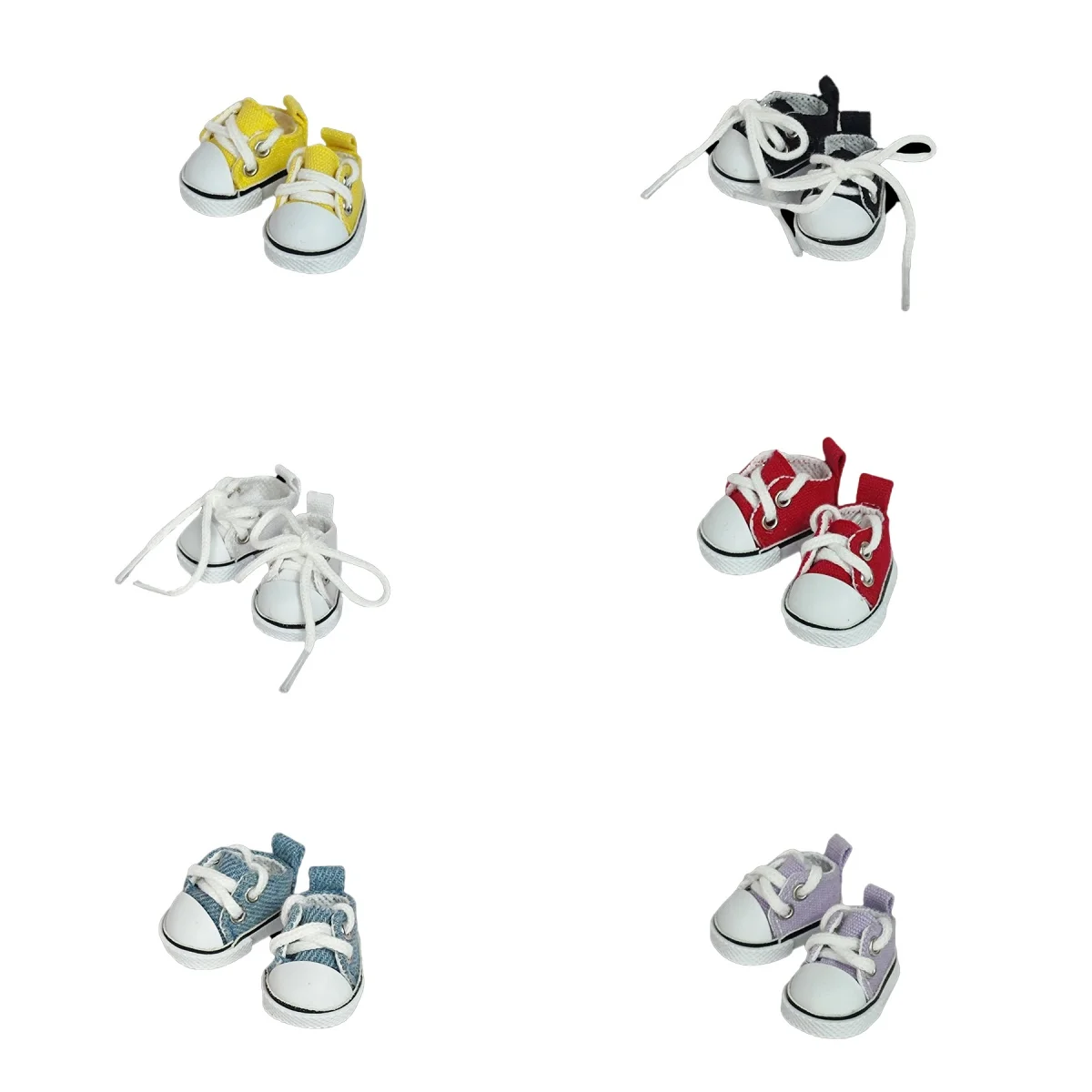 

17cm Labubu Keychain Sneaker Set - Blind Box with 4 Changeable Shoes | Doll Shoe Collectibles